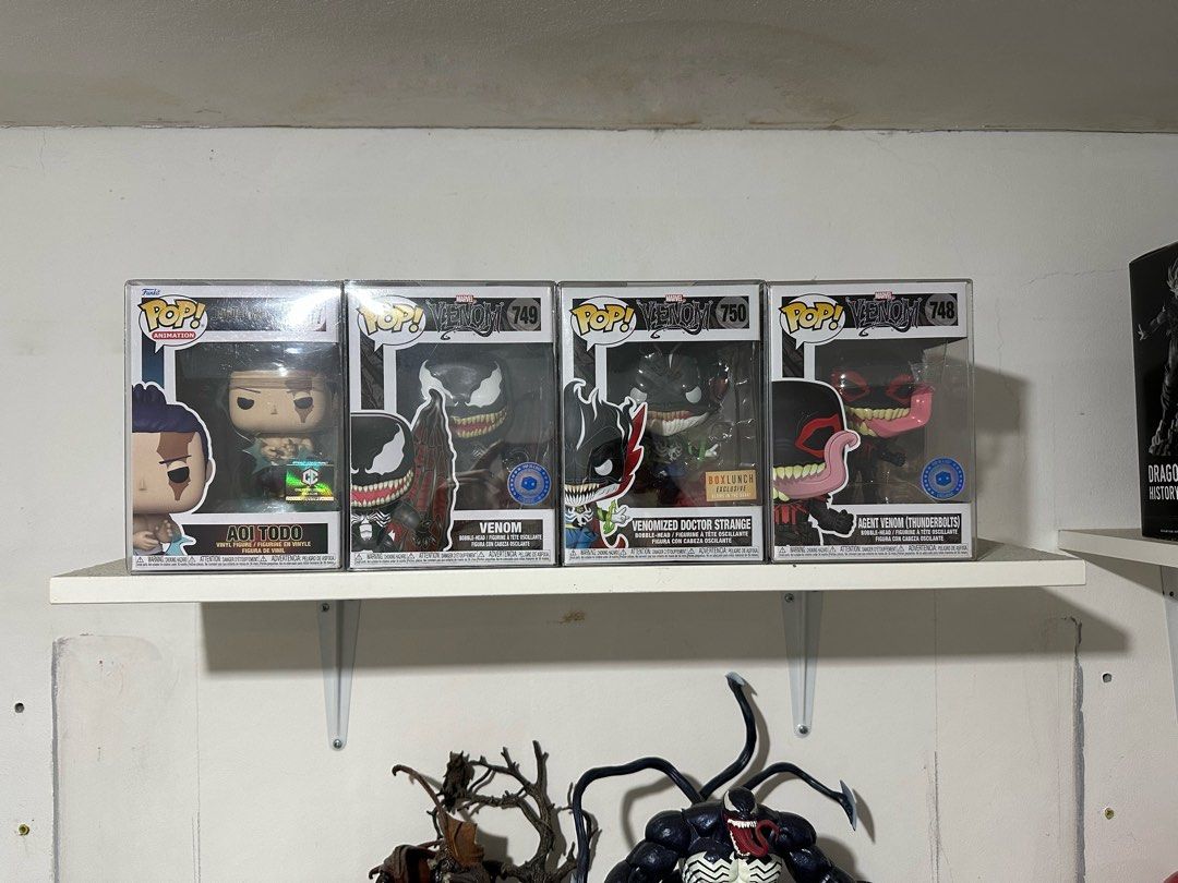 Funko Pop (Category: Designer & Blind Box Toys) located in Paranaque City. Submitted by vincebltrn (Listing ID 1466134034, Image 1). Description: FOR SALE •Venom - ₱700 •Venomized Doctor Strange - ₱700 •Agent Venom (Thunderbolts) - ₱700 •Aoi Todo - ₱400 •Champ - ₱150 •Bitty Pop Harry Potter set - ₱300 Negotiable? Yes! ☺️ WYSIWYG RFS: Quit hobby 📍Sun Valley, Parañaque.
