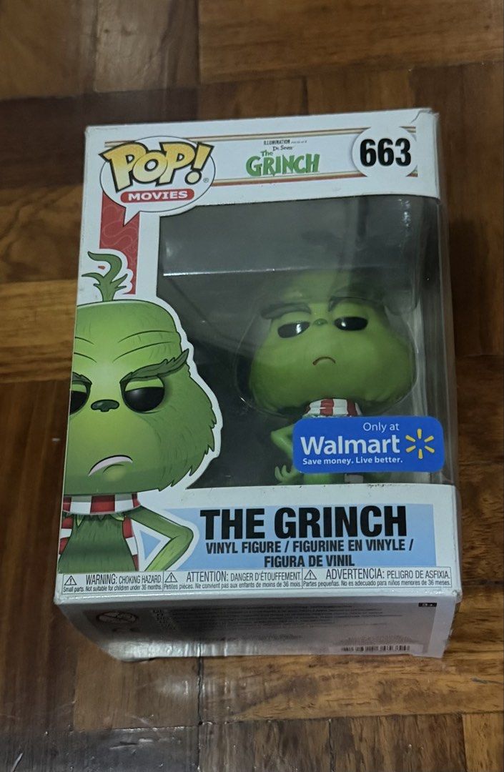 Funko Pop Walmart Exclusive The Grinch (Category: Figurines & Statues) located in Paranaque City. Submitted by max1111111 (Listing ID 1466118751, Image 1). Description: was opened, a few little box issues..