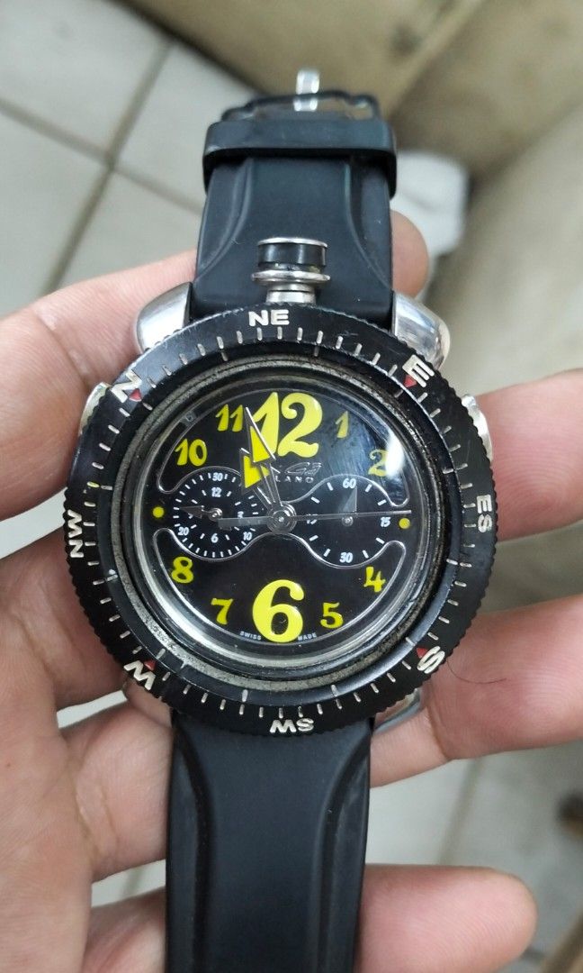 Gaga Milano watch (Category: Men's Watches) located in San Jose. Submitted by lenlorie3649 (Listing ID 1465974104, Image 1). Description: Gaga Milano watch quartz.