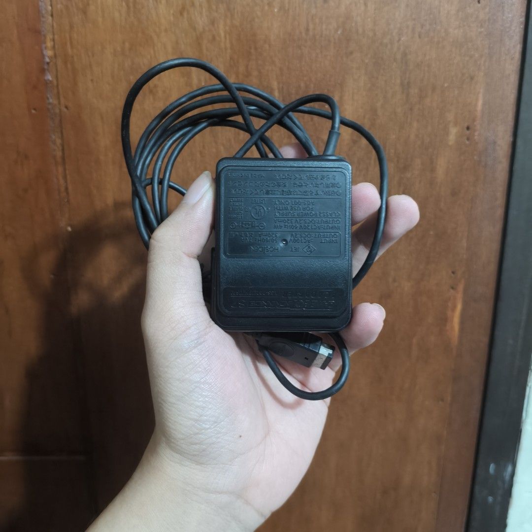 GAMEBOY ADVANCE SP AC ADAPTER & EARPHONE (Category: Chargers & Cables) located in Pateros City. Submitted by randomsheesh (Listing ID 1466005460, Image 1). Description: GAMEBOY advance SP AC ADAPTER + electro plankton official headphone (compatible Nintendo DS) working GAMEBOY AC ADAPTER Input 100v output 5.2v charger not tested Wala Ako Gameboy mukang bago..