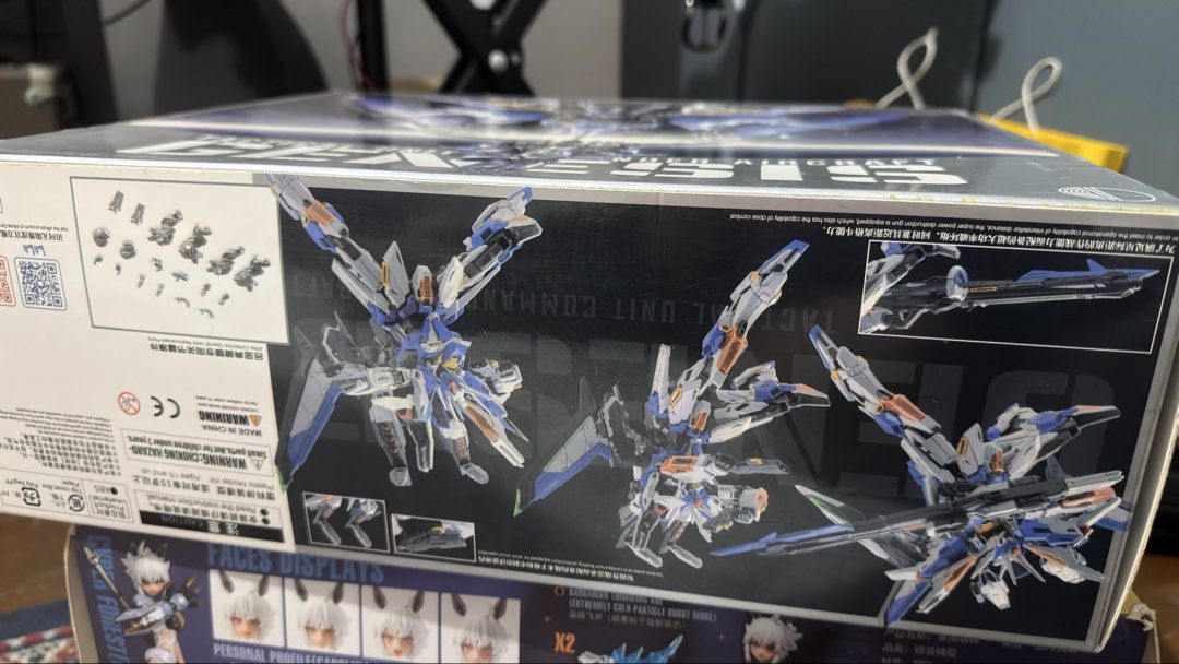 Genesis Tactical Unit Commander Aircraft Model Kit (Category: Gundam & Model Kits) located in Manila. Submitted by teraone (Listing ID 1466041906, Image 2). Description: - Brand: Infinity Studio - Genesis Tactical Unit Commander - Condition: Brand new, unopened box (all runners and decals complete) - Features: Fully transforms between robot and aircraft modes - Inclusions: Weapons, alternate hands, and various articulation parts - Details: Highly