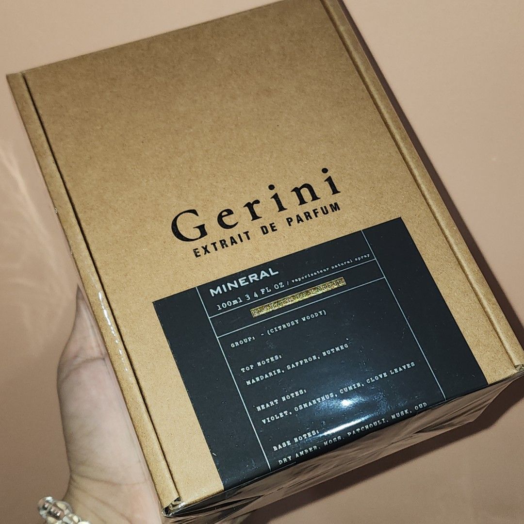 GERINI MINERAL 100ml Same DNA as Ganymede (Category: Fragrance & Deodorants) located in Quezon City. Submitted by rjdeclutterings (Listing ID 1466137407, Image 1). Description: Check my pinned post( eeff bee feysbook dot com slash rjqmagno ) for vouches,Authentic, dont buy if you have doubts po. No swap/trade/LP. Lalamove Pin Loc: 76 Waling- waling st., Brgy. Payatas, Quezon City, Metro Manila, Philippines Thank you po..