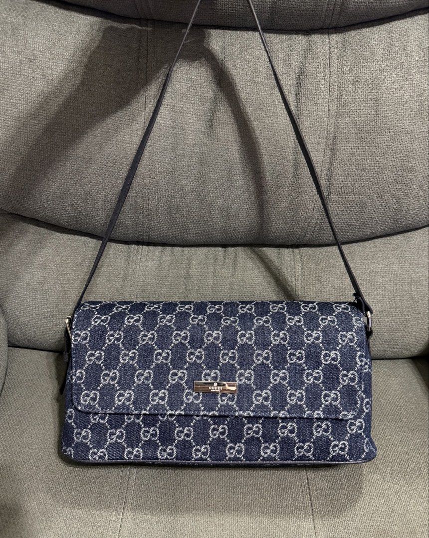 GG Madison Denim (Category: Shoulder Bags) located in Quezon City. Submitted by chic.bags (Listing ID 1465994014, Image 1). Description: Coded Canvas Denim material With dust bag Good as new No issue Actual photo posted Japan preloved Mop: gcash.