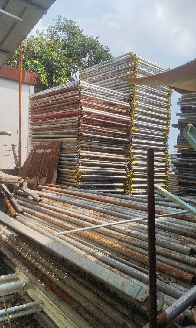 Gi Pipe, Swivel clamp, Basejack, Scaffolding (Category: Construction & Building Materials) located in Manila. Submitted by rontan__10 (Listing ID 1466109209, Image 2). Description: for sale!!! G.I pipe s40-3m /6m s20-3m/6m scaffolding ladder u-head- 40cm/ 60cm base jack- 40cm/60cm catwalk shoring jack 3.4 swivel clamp fix clamp pm or call:# 09936374070.