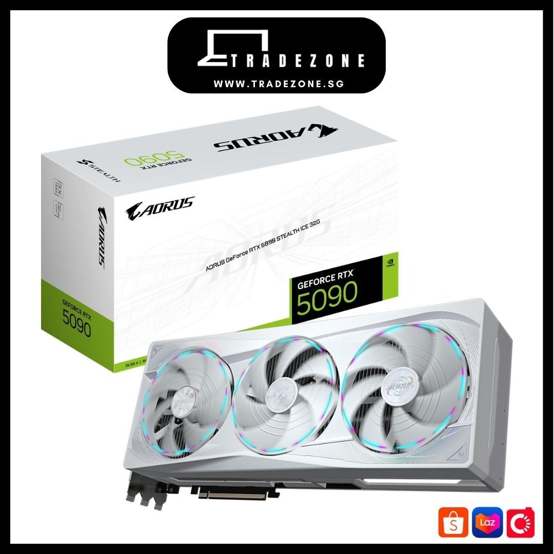Gigabyte AORUS RTX 5090 STEALTH ICE 32G Graphic Card, Computers & Tech ...