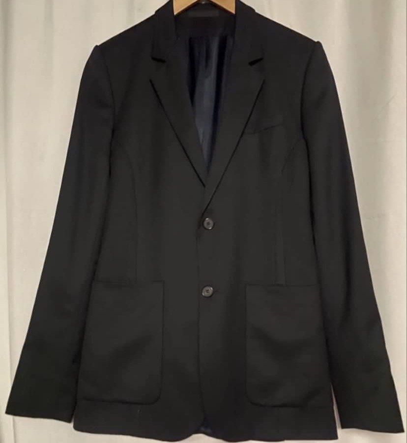 GIVENCHY Black Slim-Fit Suit Wool Blazer Jacket (Category: Luxury Apparel) located in Caloocan City. Submitted by declutteringph. (Listing ID 1466103566, Image 3). Description: Size 46 on the tag!.