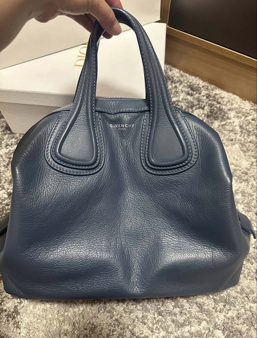GIVENCHY NIGHTINGALE MEDIUM BAG (Category: Luxury Bags & Wallets) located in Pasay City. Submitted by markmyluxuryph (Listing ID 1465968849, Image 2). Description: GIVENCHY NIGHTINGALE CALF SKIN 💯 Authentic Preloved Medium With Tag With Sling With Dustbag With Leather Swatch ₱25,000 + SF No return or exchange is allowed; mine if you are 100% sure. #MarkMyLuxuryPH DISCLAIMER: Mark MyLuxuryPH is not affiliated with any of the brands featured on ou