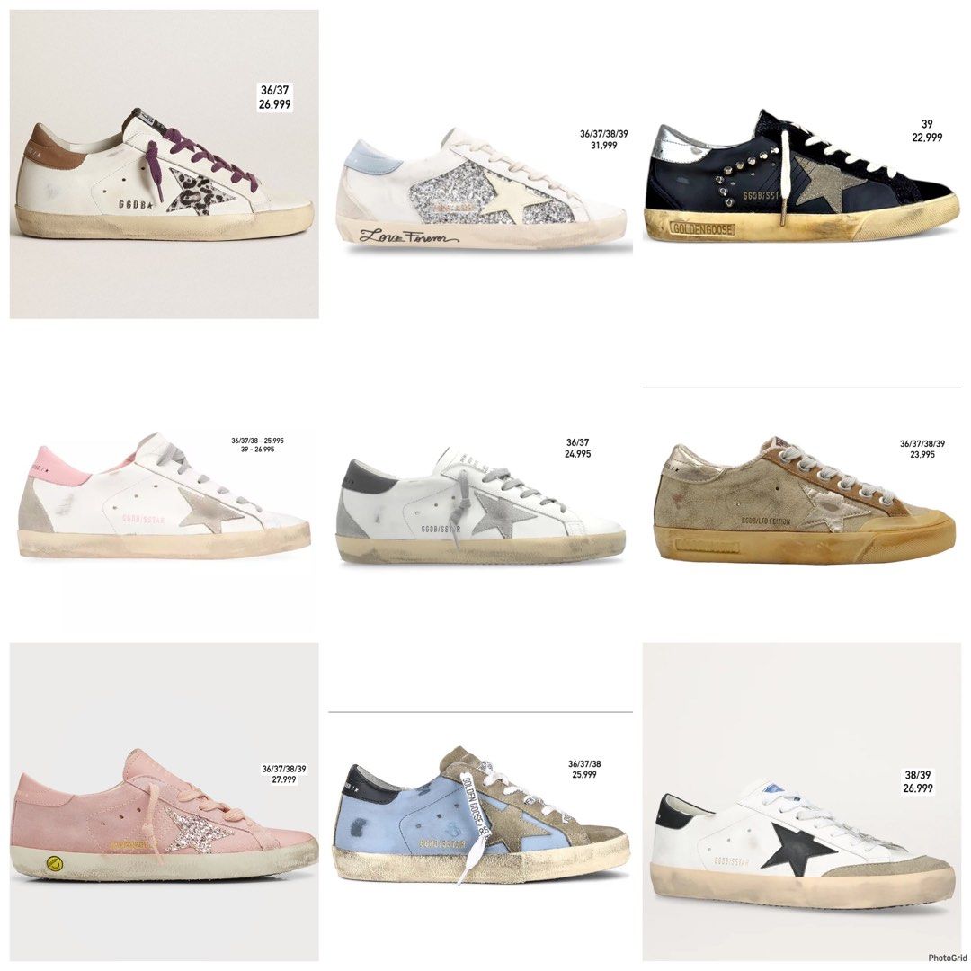 Golden Goose Superstar Womens (Category: Sneakers) located in Caloocan City. Submitted by clicknshop2nd (Listing ID 1466051749, Image 1). Description: Preorder (ETA 5 - 10 Days) DP Required Golden Goose Superstar Womens 22,999 - 31,999 Each See Photos For Details Guaranteed 💯% Authentic/Original Moneyback Guarantee If Proven Fake Ship Via JRS/J&T/Lalamove DM Us For Inquiries ❌ No Reservation | No Swap ❌ NO COD | NO COP ❌ No Return No Exchange Po