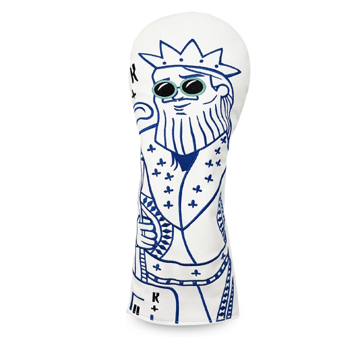 Golf Driver Headcover (Category: Golf) located in Paranaque City. Submitted by jujudeclutterss (Listing ID 1466148636, Image 1). Description: - Premium Golf Driver Headcover - Eye-catching blue and white king with sunglasses embroidered design - Provides excellent protection for your golf driver against scratches and dings - Durable and high-quality material.