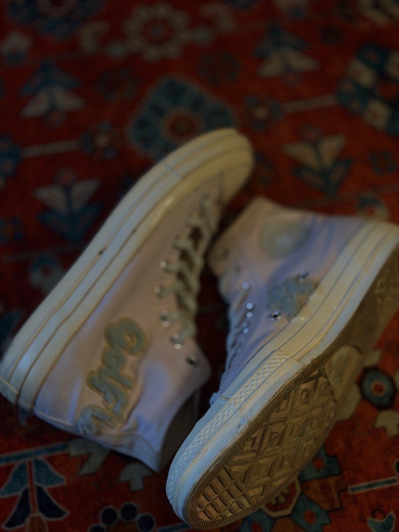 Golf Le Fleur Chuck 70’s Hi “Chenille” (Category: Casual Shoes) located in Manila. Submitted by localstreetwear (Listing ID 1465954072, Image 3). Description: Golf Le Fleur Chuck 70’s Hi “Chenille” Size: 9.5us Used 2,500 No Box .