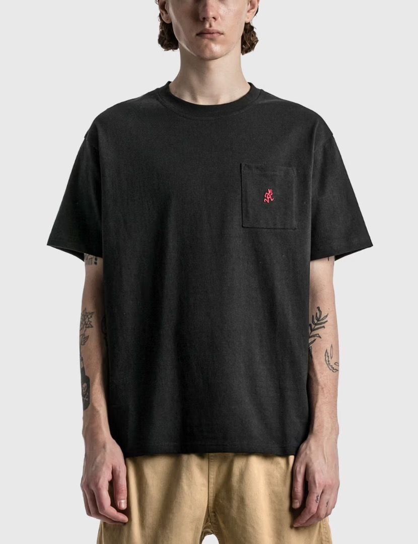 Gramicci Pocket T-shirt M (Category: Tshirts & Polo Shirts ) located in Antipolo. Submitted by bentakahitanoano (Listing ID 1466088917, Image 1). Description: Still in good condition Best fit M Pit to pit 21 Length 27.