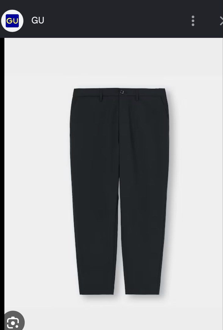 GU Stretch nylon pants/jogger (Category: Joggers) located in Pasig City. Submitted by jie1031 (Listing ID 1465962138, Image 1). Description: Code: 321-274873 Size on Tag: M Waist: 30-33 Length: 37 Color: black Material: Nylon and Polyurethane blend No flaws, slightly-stretch, like new ₱ 300 Payment first via bank transfer BPI or BDO or Gcash * Ship via lalamove or JNT * Meet up Megamall during Mon-Wednesday only 💖 Bundle Your Favorites and Save!