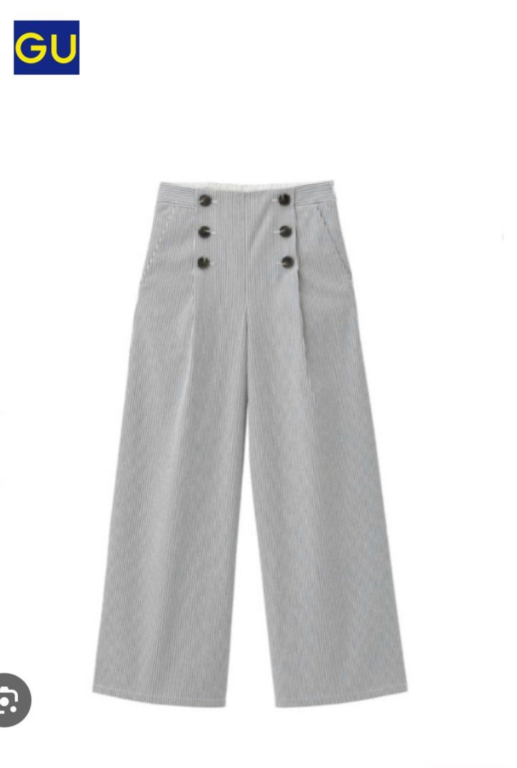GU Wide-Leg Trousers / Pants (Category: Other Bottoms) located in Pasig City. Submitted by jie1031 (Listing ID 1465963021, Image 1). Description: GU Wide-Leg Trousers / Pants Code: 221-320373 Size on Tag: Small Waist: 24-26 Length: 36.5 Color: Yellow brown Material: polyester blend that mimics classic slacks while staying wrinkle-resistant. ₱ 300 Payment first via bank transfer BPI or BDO or Gcash * Ship via lalamove or JNT * Meet up Megamall dur