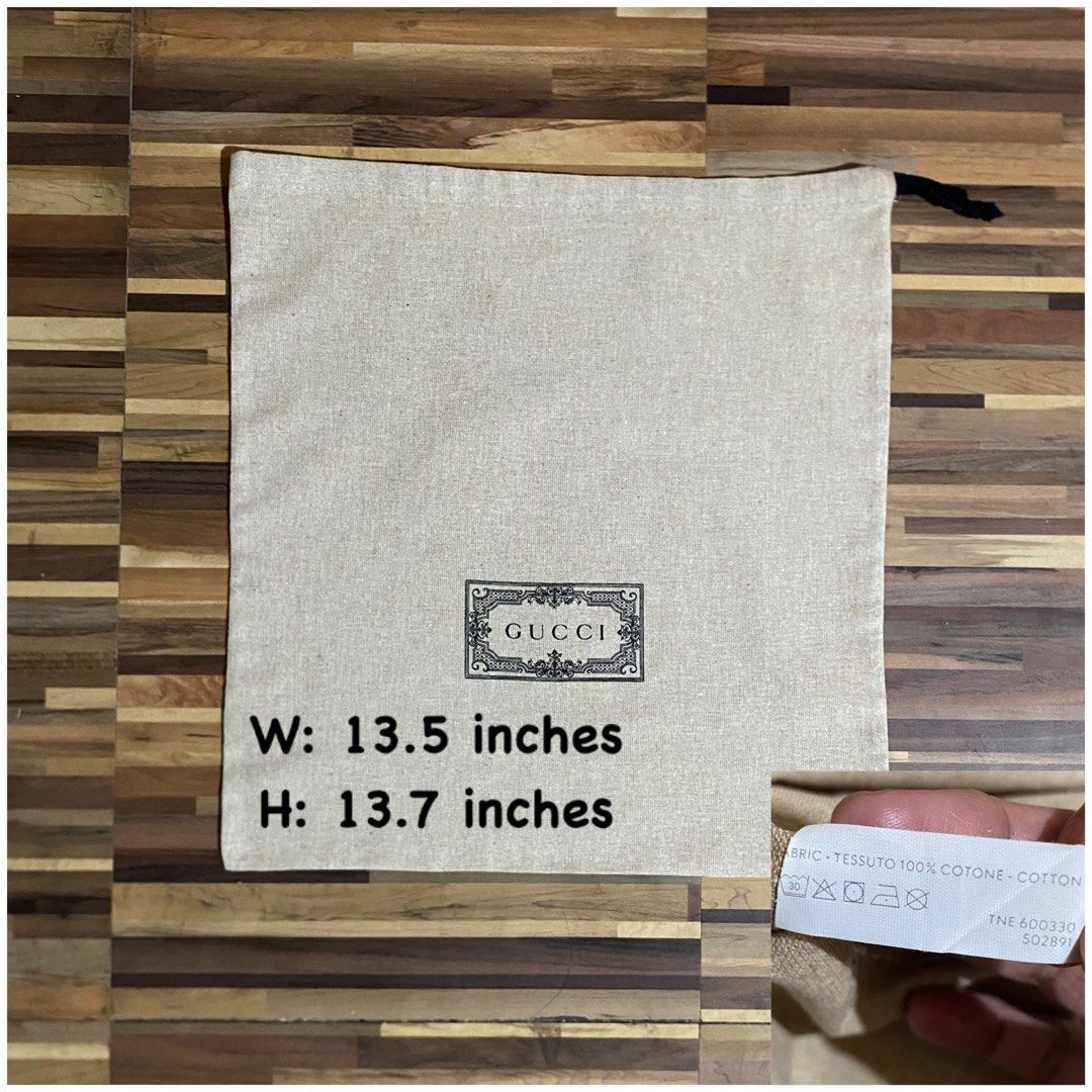 Gucci Dust Bag (Category: Luxury Bags & Wallets) located in Iligan City. Submitted by authenticdustbags.ph (Listing ID 1466093681, Image 1). Description: .