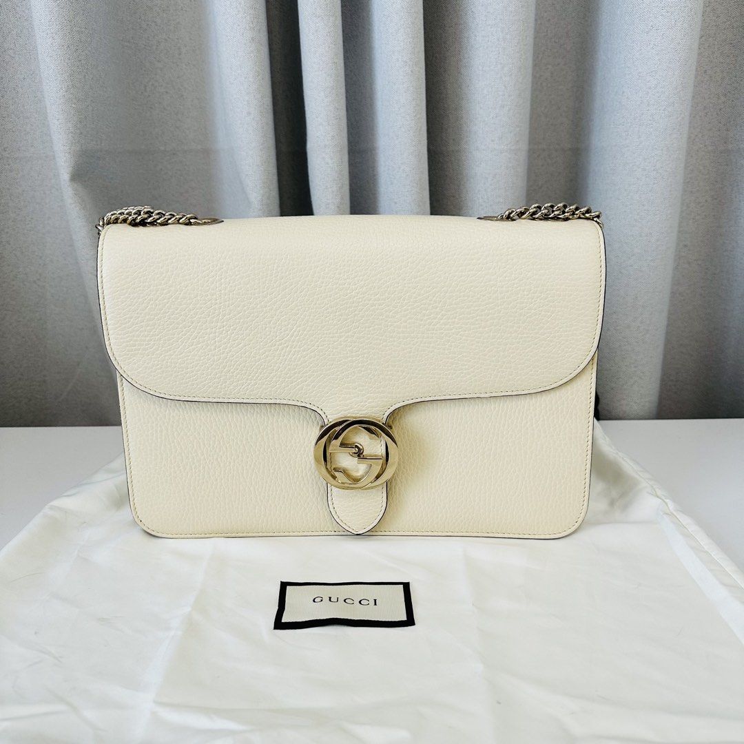 Gucci Interlocking G leather shoulder/crossbody bag (Category: Luxury Bags & Wallets) located in Cebu City. Submitted by sephoraly (Listing ID 1466082178, Image 2). Description: Guaranteed Authentic With LegitGrails Certification Bought in Shanghai, China You can check the item personally Location: Cebu City.
