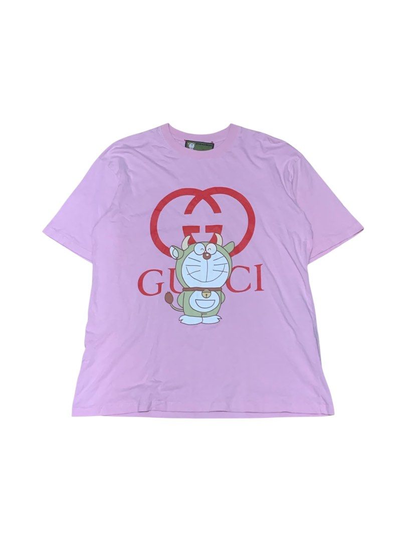 Gucci x Doraemon (Category: Tshirts & Polo Shirts ) located in Manila. Submitted by lyf_7hrift (Listing ID 1466050936, Image 1). Description: Gucci x Doraemon Shirt P350 26.5L 19.5W Dimes 9.5/10 Color Rate Excellent Condition.