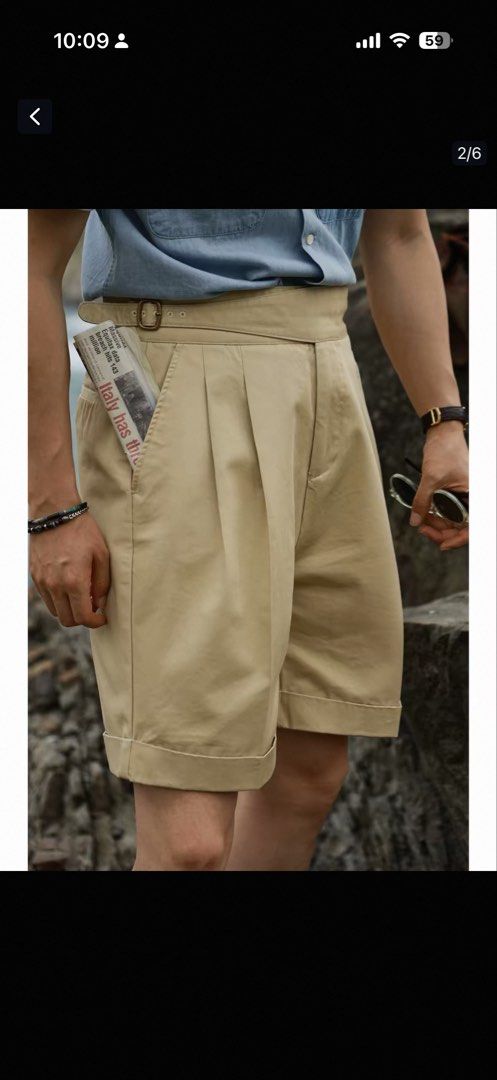Gurkha Shorts khaki men Ugentle (Category: Shorts) located in Baguio. Submitted by worn.in.pieces (Listing ID 1465968611, Image 3). Description: Purchased new. Ugentle Gurkha Shorts 3XL fits 35-36 Nice high rise Dimensions on pics Item is in Baguio. Willing to ship at buyer’s expense.