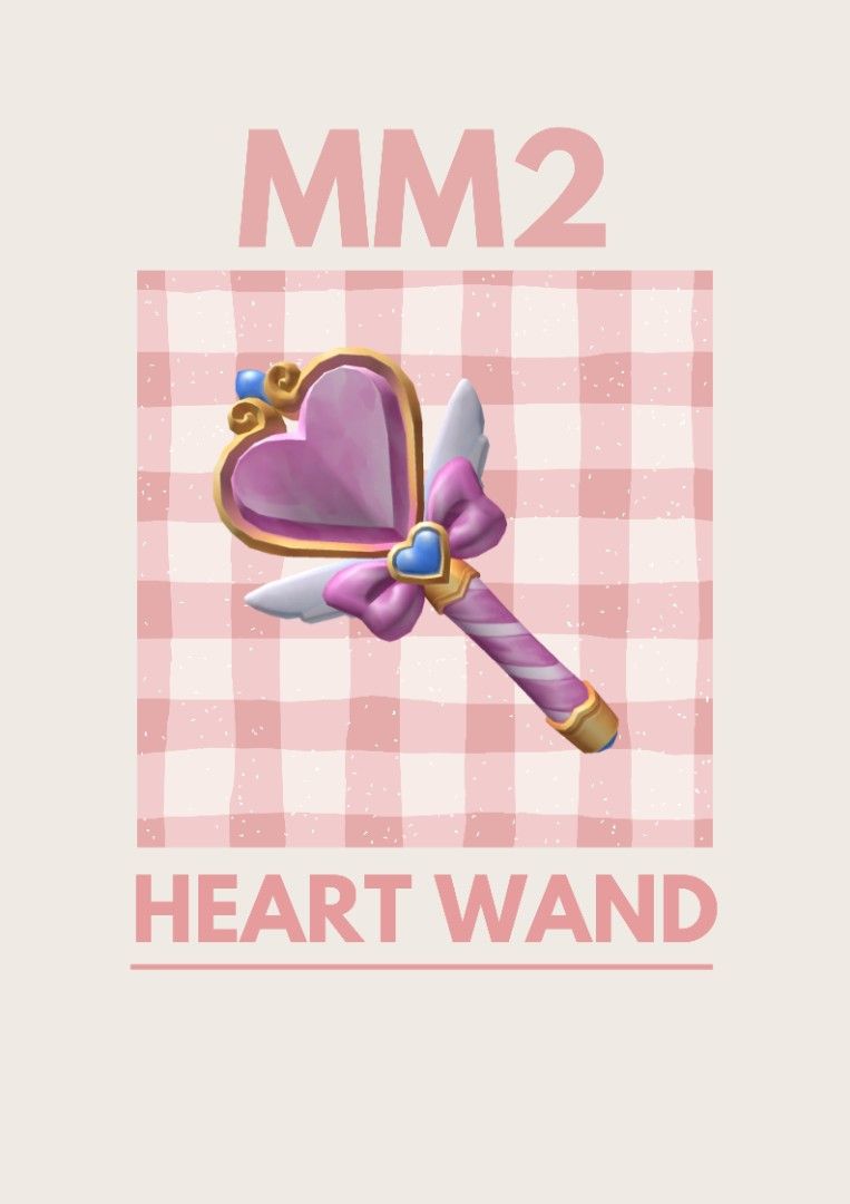 Heartwand MM2 (Category: In-Game Products) located in Iligan City. Submitted by sammylovesmiley (Listing ID 1466042180, Image 1). Description: ☞dm me for fast transaction ☞only accepting GCASH and MAYA for payment ☆fixed price ☆ No refund after the trade.