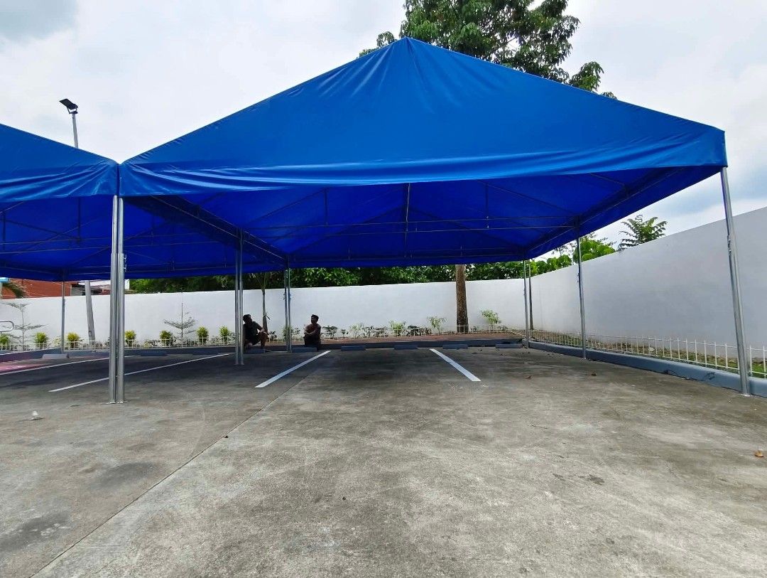 HEAVY DUTY COLLAPSIBLE TENT G.I (Category: Outdoor Furniture) located in Valenzuela. Submitted by shiela.villegas (Listing ID 1466010499, Image 2). Description: Heavy duty collapsible tent made with maruyama pflex s4 and galvanised iron pipes frames ✅PARKING TENT ✅PARKWAY TENT ✅BARANGAY TENT WITH ✅PRINT AND LOGO ✅BAZAAR TENT ✅GARDEN TENT ✅ISOLATION TENT ✅AIRCON TENT ✅BEACH/RESORT TENT ✅TENTS FOR INDOOR/OUTDOOR EVENTS ✅️TENT WITH PRINT AND LOGO ✅️