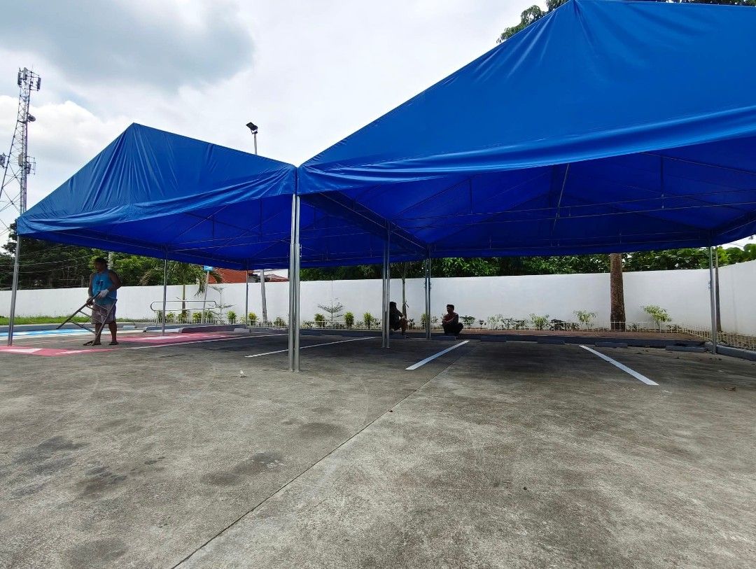 HEAVY DUTY COLLAPSIBLE TENT G.I (Category: Outdoor Furniture) located in Valenzuela. Submitted by shiela.villegas (Listing ID 1466010499, Image 3). Description: Heavy duty collapsible tent made with maruyama pflex s4 and galvanised iron pipes frames ✅PARKING TENT ✅PARKWAY TENT ✅BARANGAY TENT WITH ✅PRINT AND LOGO ✅BAZAAR TENT ✅GARDEN TENT ✅ISOLATION TENT ✅AIRCON TENT ✅BEACH/RESORT TENT ✅TENTS FOR INDOOR/OUTDOOR EVENTS ✅️TENT WITH PRINT AND LOGO ✅️