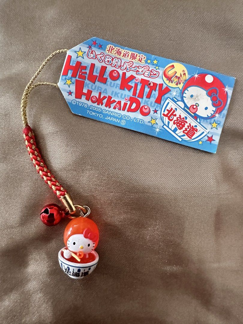hello kitty gotochi hokkaido keychain (Category: Character Goods) located in Los Banos. Submitted by yoonstar (Listing ID 1466016914, Image 1). Description: ⋆˙⟡please read!✧˖°. ♡from hokkaido, 2005 ♡please note that these charms were produced during the early 2000s so there might be dust and stains (but are removable.) thank you and happy shopping! ^_^.