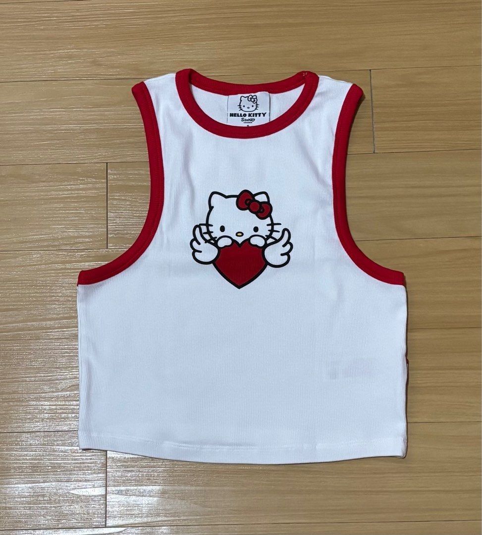 Hello Kitty Tank Top Small (Category: Sleeveless) located in Quezon City. Submitted by beckyshop2024 (Listing ID 1466145576, Image 1). Description: - Unused - Washed - No more tag.