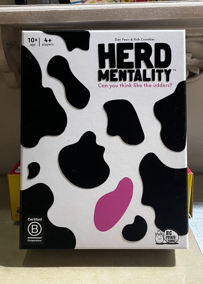 Herd Mentality (Category: Board Games & Puzzles) located in Pasig City. Submitted by murphy.finds (Listing ID 1466115236, Image 1). Description: HERD MENTALITY - 1250 Condition: Good as new Played once Bought from Gaming lib Feel free to PM if you want more photos.