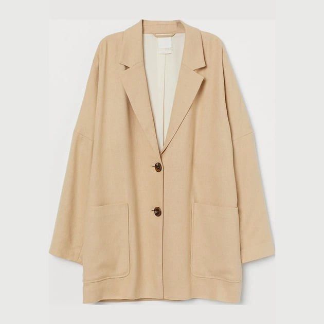 H&M Linen Blend Blazer (Category: Coats, Jackets and Outerwear) located in Mabalacat. Submitted by calmrabbit.ae2127 (Listing ID 1466058999, Image 1). Description: .