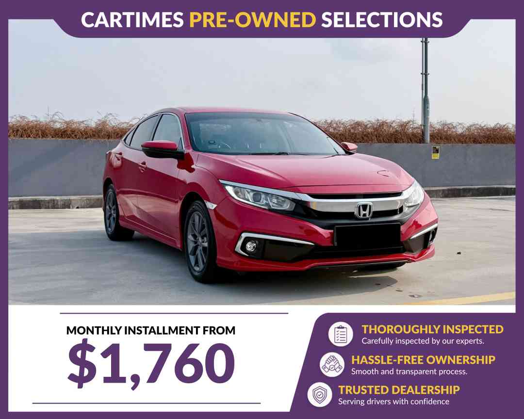 Honda Civic 1.6 i-VTEC (A) (Category: Used Cars) located in Singapore. Submitted by cartimesautomobile (Listing ID 1466043900, Image 2). Description: Each vehicle in our certified pre-owned collection undergoes a full 120-point mechanical inspection and complete cosmetic refresh so you can drive away with total confidence. Extended warranty plans running right up to the end of COE is available too! Reach out to our friendly advisors to book your 