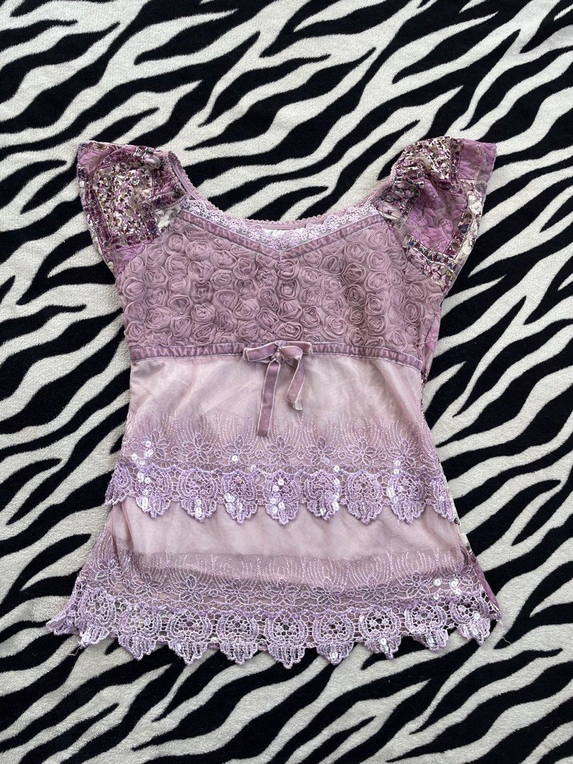 HQ HEARING OFFER PACTHWORK FAIRYCORE TOP (Category: Others Tops) located in San Jose del Monte. Submitted by thriftshopngkeki (Listing ID 1466058671, Image 1). Description: med size dm to offer.