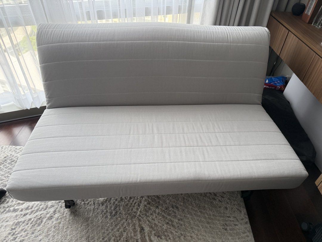 IKEA Lycksele Sleeper Sofa Bed (Category: Sofas) located in Taguig. Submitted by cy326 (Listing ID 1465991657, Image 3). Description: • IKEA Lycksele Sleeper Sofa Bed • Color: Dark gray • Slip on cover (washable) • Original price at PHP 17,999 • Like new — used only inside baby room (seldom used since we already had a nursing chair) • Taguig City RFS: Need space for baby’s other stuff Message for more details! :).