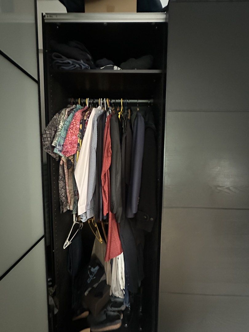 IKEA Pax Black (2 components ), Furniture & Home Living, Furniture ...