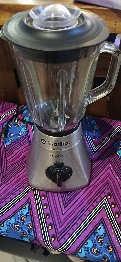 Imarflex ProMix 500 Blender (Category: Juicers, Blenders & Grinders) located in Marikina City. Submitted by darthvader888 (Listing ID 1466071337, Image 1). Description: - Brand/Model: Imarflex ProMix 500 Electric Blender - Build: Premium stainless steel motor base with a heavy glass pitcher and measurement markings - Design: Sleek black lid and easy-to-use front rotary speed dial with multiple settings and pulse mode - Performance: Powerful blend