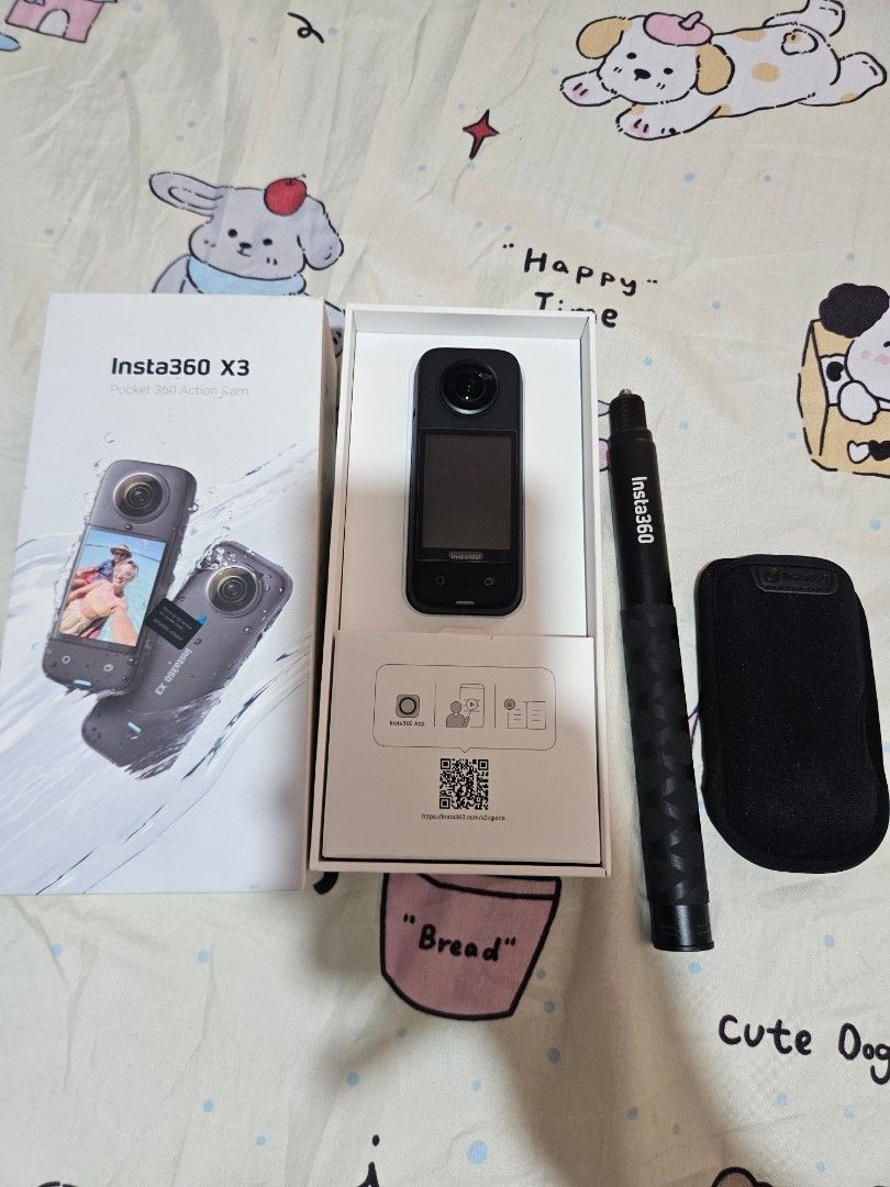 Insta360 X3 360 Action Camera with Box and Accessories (Category: Video Cameras) located in Manila. Submitted by pipish (Listing ID 1465955191, Image 2). Description: insta 360 kung ano nasa pic yun lang po kasama walang SD card dala kayo sd card para unli test kayo never na repair makinis po yan bihira lang nagamit issue nya lang tignan nyo sa pics may tuklap lang yung rubber pero di na halata kapag nakabit na yung magic atick.