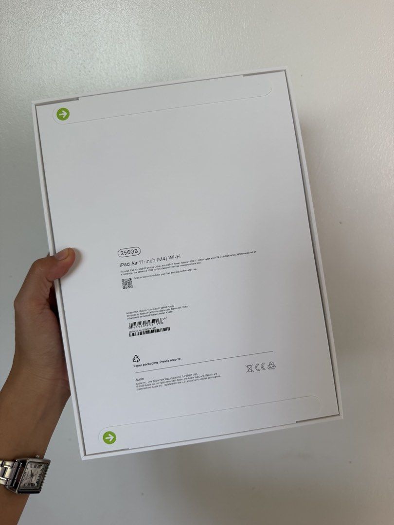 iPad Air M4 (Category: iPad) located in San Fernando. Submitted by idistrictph (Listing ID 1465995979, Image 2). Description: iPad Air M4 • 256 GB, Purple • Brandnew and sealed • 1 yr warranty starts upon activation • PP/A Local variant • Powermac Price: 61 990 Selling Price: 53 990 only Open for trade-ins, trade value is higher. DM for inquiries..