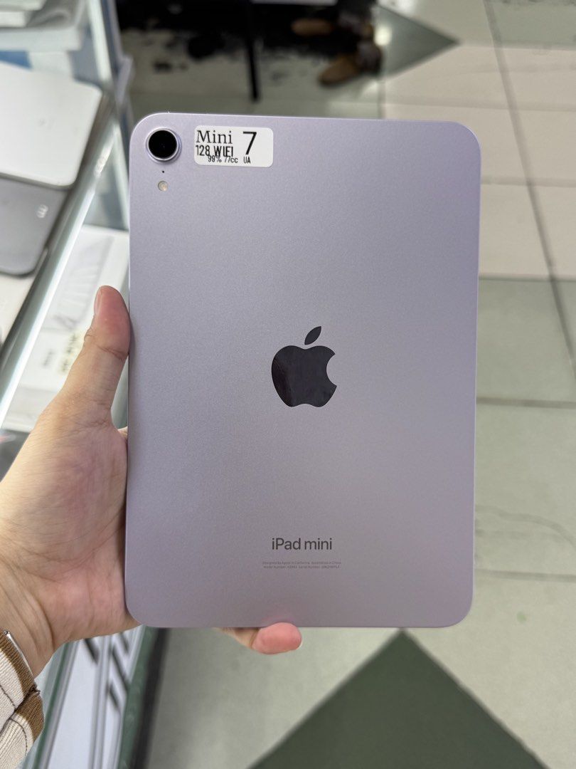 IPAD MINI 7 128GB 99%BH WIFI ONLY NO ISSUE (Category: iPad) located in San Juan City. Submitted by aynaagadgets (Listing ID 1465972998, Image 1). Description: IPAD MINI 7 128GB WIFI ONLY OCTOBER 2026 STALL #: XB-07 FOR SALE | TRADE / SWAP PASS SA MGA SCAMMERS / THIRD PARTY (RFS: Buy and Sell) ⬇️DETAILS⬇️ •128 GB (Other storage is also available) •Purple (Other color is also available but price may vary) •99%bh •NTC Variant •95% Smooth •Truetone W