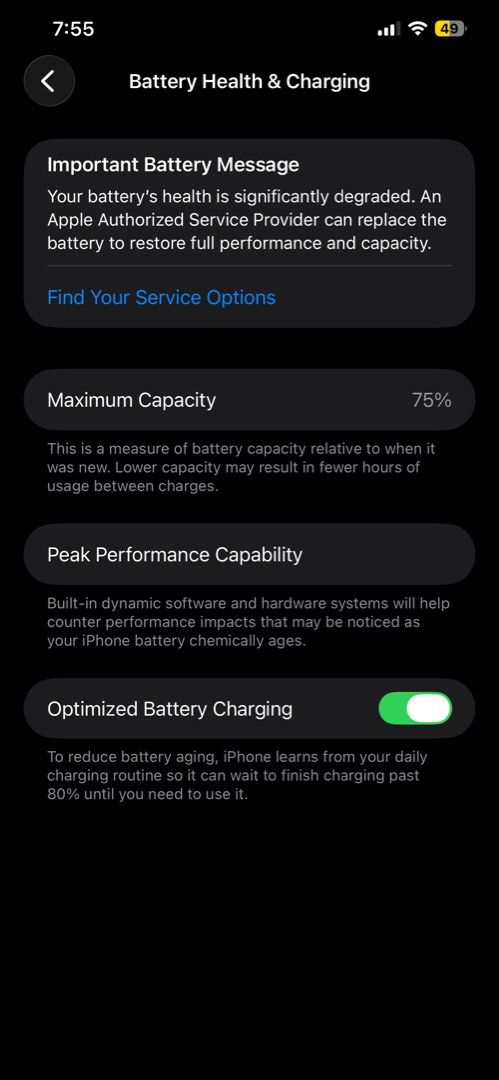 Iphone 12 promax (Category: iPhone 12 Series) located in Baguio. Submitted by nileh (Listing ID 1466077096, Image 3). Description: - Model: iPhone 12 Pro Max - Color: Pacific Blue - Storage Capacity: 256GB - Battery Health: 75% (Service recommended) - Condition: Good physical condition, includes decorative sticker on the back panel - Transaction Method: Meetup if Baguio, Shipping if outside Baguio.