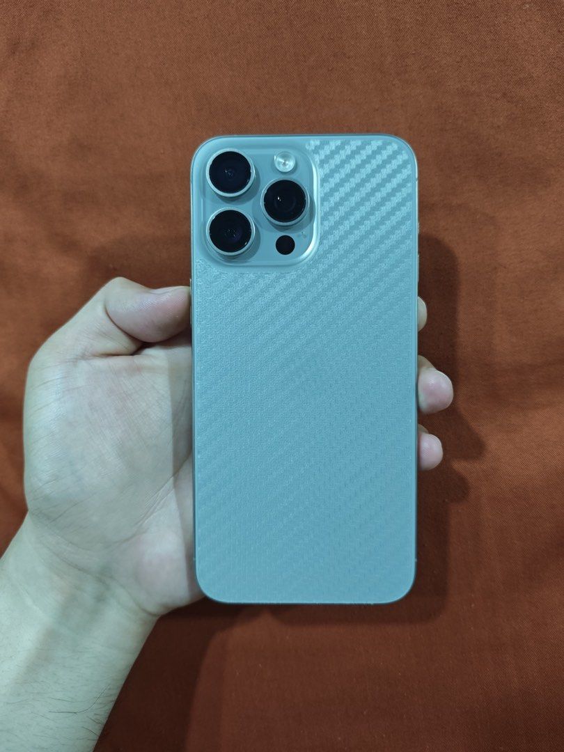 IPhone 15 Pro Max 256 Titanium Openline (Category: iPhone 15 Series) located in Angeles City. Submitted by iamgoodboyyy (Listing ID 1466147902, Image 3). Description: FOR SALE / SWAP ❕ IPhone 15 Pro Max - Natural Titanium • 256GB Storage • Factory Unlocked | No Sim Restrictions • ZA/A Variant • Dual-Nano Physical SIM • 88% Battery Health | 833 Cycle Count • Face ID Working • True Tone Working • 100% No issue sa Performance Package Inclusions • Or
