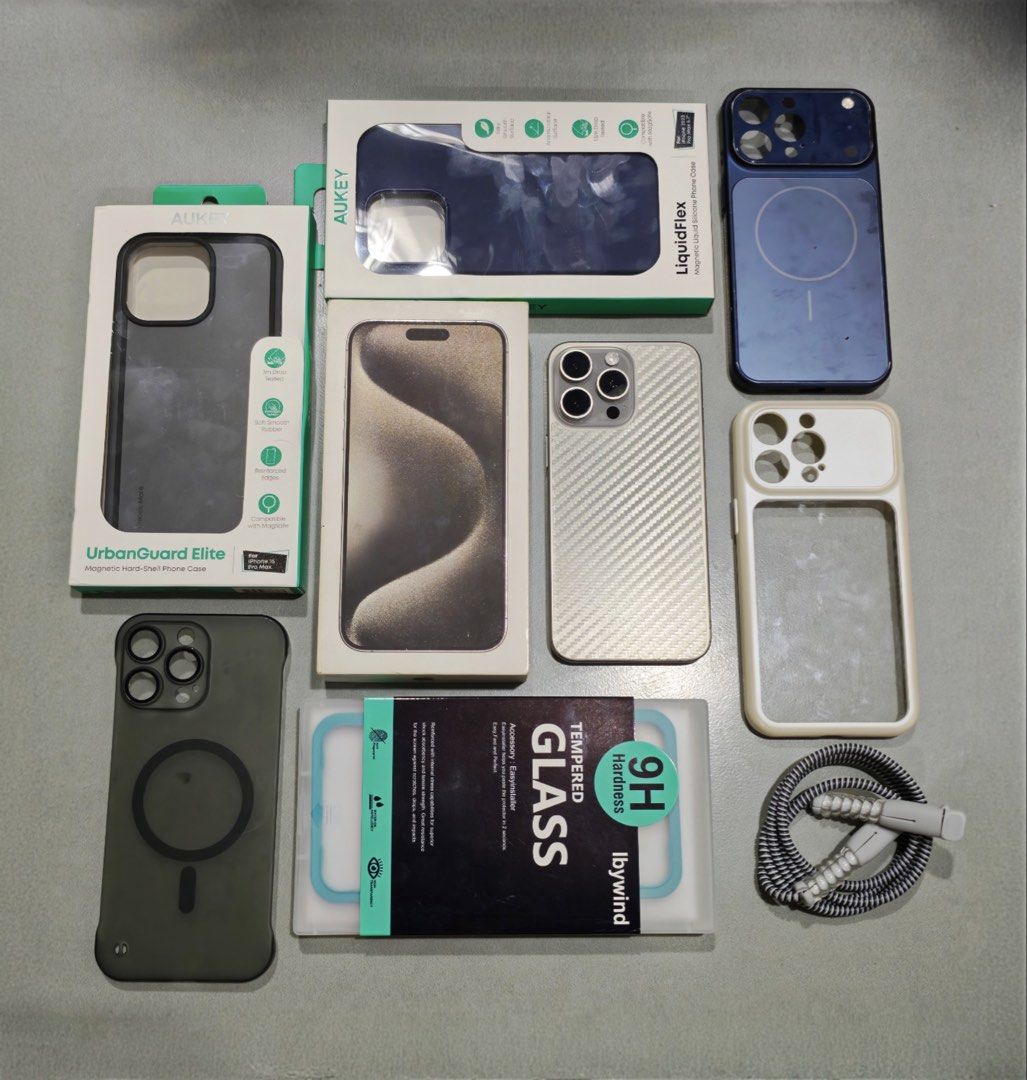 IPhone 15 Pro Max 256 Titanium Openline (Category: iPhone 15 Series) located in Angeles City. Submitted by iamgoodboyyy (Listing ID 1466147902, Image 1). Description: FOR SALE / SWAP ❕ IPhone 15 Pro Max - Natural Titanium • 256GB Storage • Factory Unlocked | No Sim Restrictions • ZA/A Variant • Dual-Nano Physical SIM • 88% Battery Health | 833 Cycle Count • Face ID Working • True Tone Working • 100% No issue sa Performance Package Inclusions • Or
