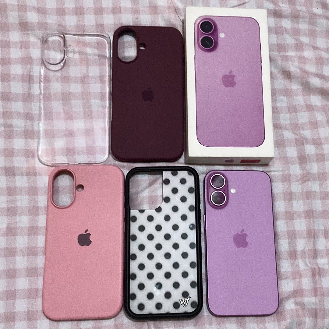 Iphone 16 (Category: Others) located in Pasay City. Submitted by violets.store (Listing ID 1465999664, Image 1). Description: Iphone 16 128 gb with box and cases no charger makinis/lady owned bh 91% las piñas area.