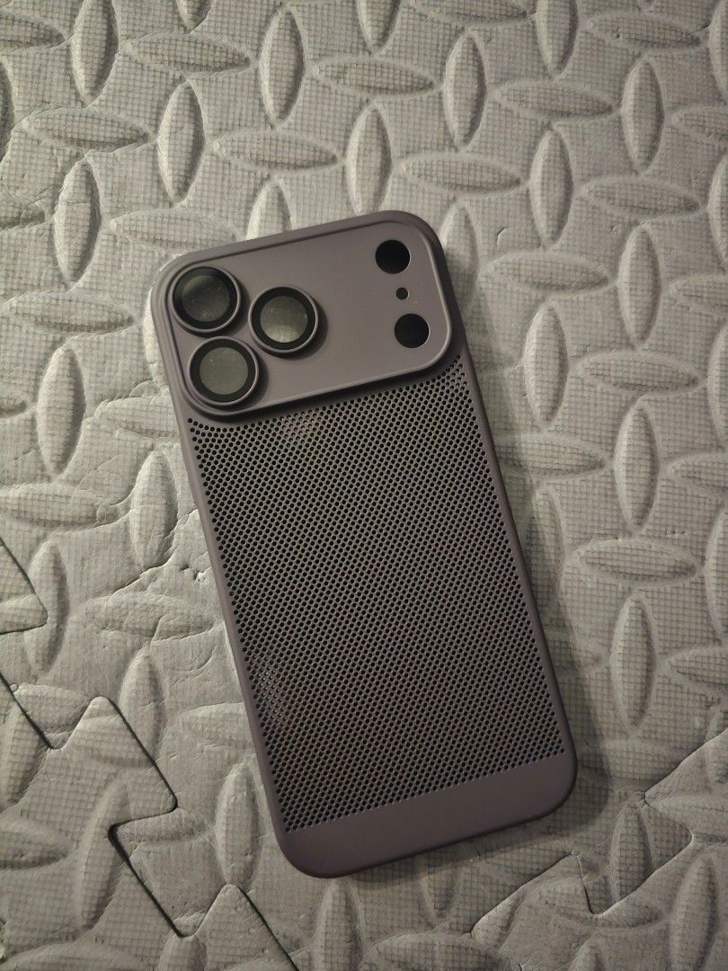 Iphone 18 promax Case (Category: Cases & Sleeves) located in Manila. Submitted by john.tulalian (Listing ID 1466129954, Image 1). Description: - Designed specifically for iPhone 18 Pro Max - Stylish purple color with a modern micro-perforated mesh back design - Built-in camera cutout protection to keep your lenses safe - Lightweight and comfortable grip - Clean condition, ready to use -Negotiable -Price+Sf .