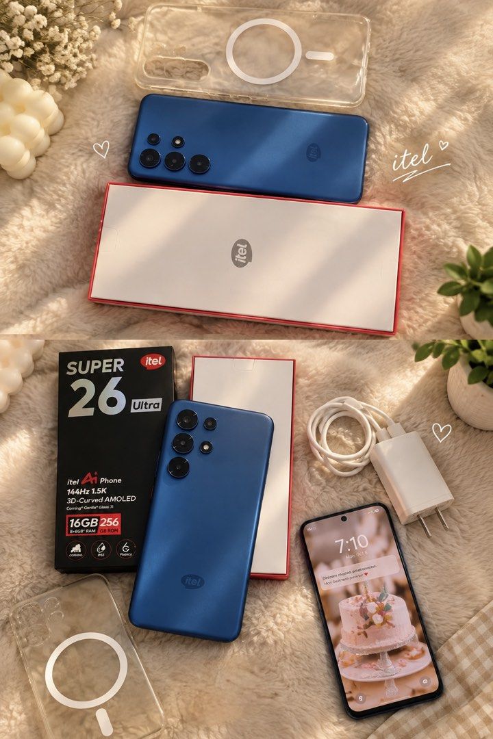 Itel super 26 ultra (Category: Announcements) located in Manila. Submitted by micksss.123 (Listing ID 1466070704, Image 1). Description: 🔥 ITEL SUPER 26 ULTRA — 256GB 🔥 ✨ 8GB RAM + 8GB Extended RAM 💾 256GB ROM ⚡ UNISOC T7300 6nm Processor 🖥️ 6.78” 1.5K 144Hz 3D-Curved AMOLED Display 📸 50MP Rear Camera 🤳 32MP Front Camera 🔋 6000mAh Battery ⚡ 18W Fast Charging 🎮 Good for Gaming 🎥 Nice pang-Vlog & Content Creation! 💧 IP65 Dust & Splash Res