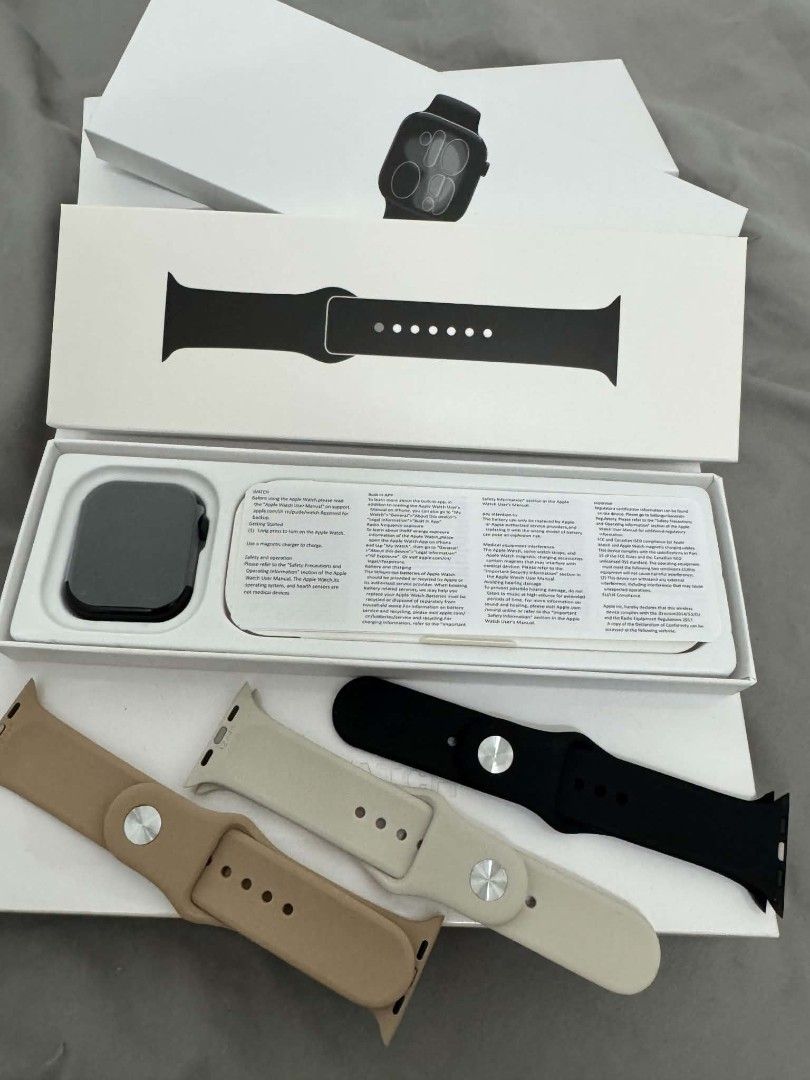 IWATCH S1 46MM (Category: Wearables & Smart Watches) located in Angeles City. Submitted by measaliman02351 (Listing ID 1466023298, Image 3). Description: ⌚️ S11 3-Strap Apple Watch OEM ⌚️ Perfect gift this coming Christmas with your loves ones Level up your style with the S11 Apple Watch OEM! 💜 ✅ 3 FREE Interchangeable Straps ✅ Stylish & Premium Design ✅ Bluetooth Call Function ✅ Health & Fitness Monitoring ✅ Long Battery Life ✅ Perfect for Ever