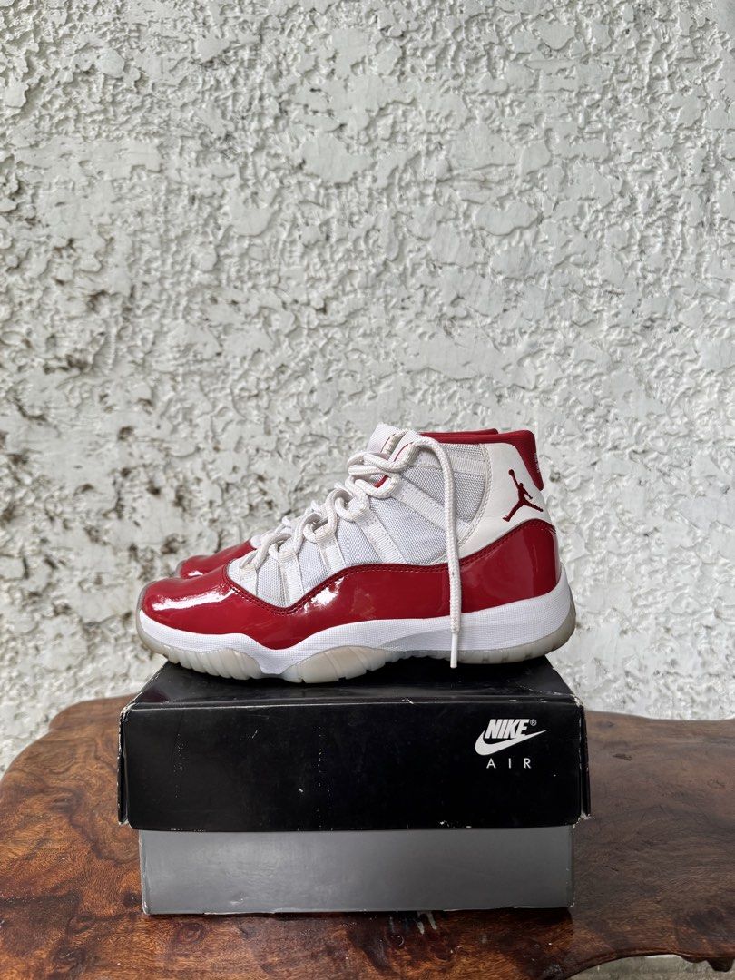 J11 CHERRY RED (Category: Casual Shoes) located in Guimbal. Submitted by yoysthrift (Listing ID 1466031932, Image 1). Description: COMPLETE BOX AUTHENTIC SIZE 8.5 STILL NEGOTIABLE.