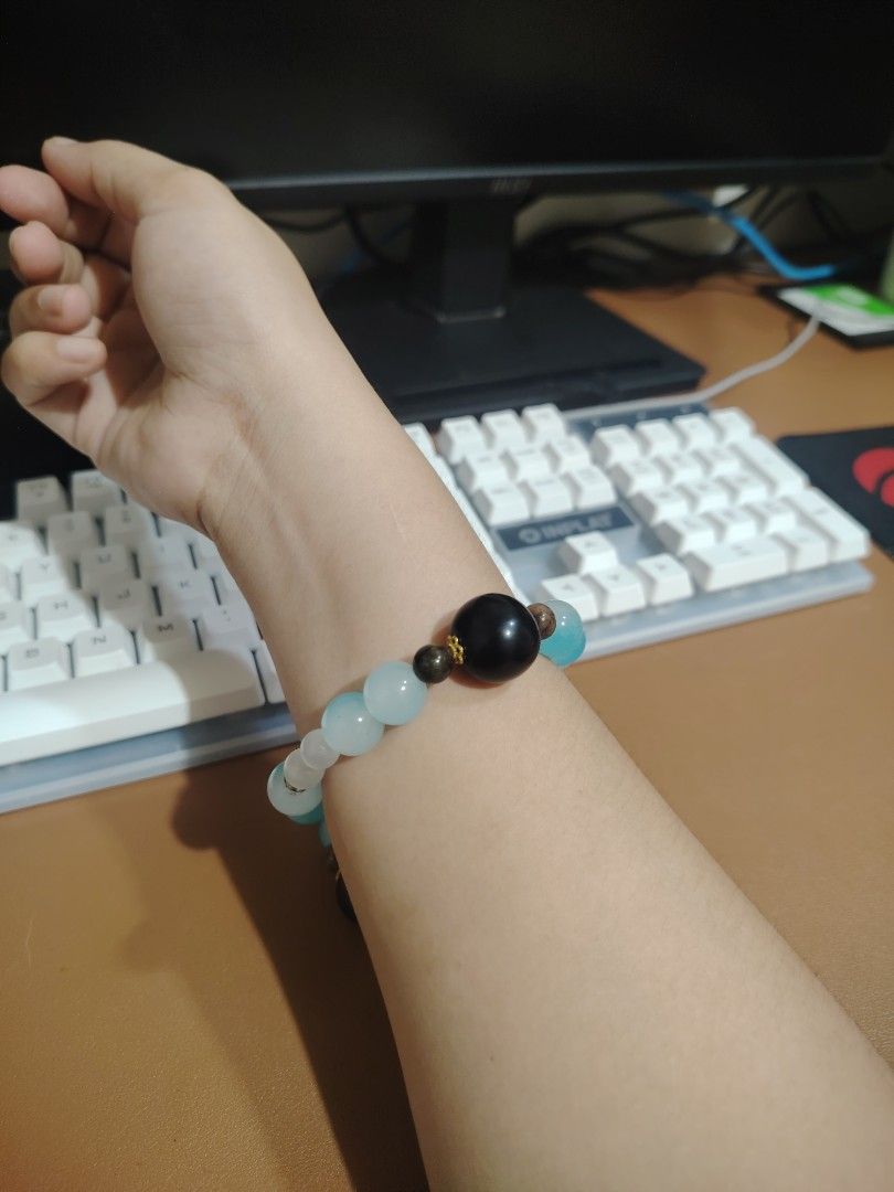 Jade + Cateye + Agate Stone Bracelets (Category: Bracelets) located in Caloocan City. Submitted by cherishedfinds (Listing ID 1466099119, Image 3). Description: -Real Stone - 280 each 💠 Get both for 520 - Note: Some beads may have slight imperfections in shape, roundness, or surface details. These are normal characteristics. - Spent 500, get a freebie 🎁 You may add items from my other listings 💯.