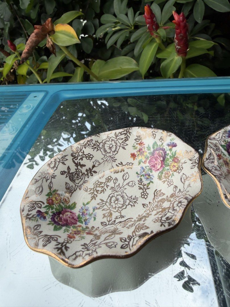 James Kent butter pat (Category: Dinnerware & Cutlery) located in Davao. Submitted by parteawares2 (Listing ID 1466013457, Image 2). Description: Two pieces James Kent made in England butter pat has noted crazings at the bottom dues to its age .