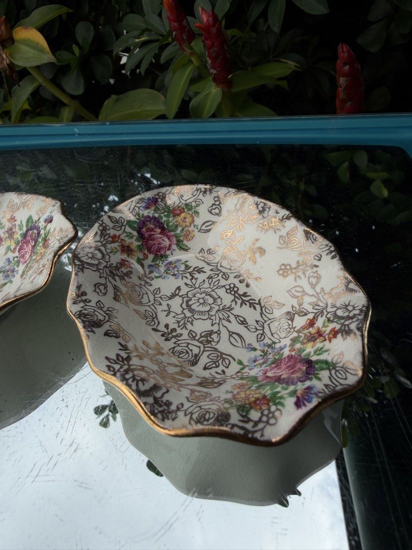 James Kent butter pat (Category: Dinnerware & Cutlery) located in Davao. Submitted by parteawares2 (Listing ID 1466013457, Image 3). Description: Two pieces James Kent made in England butter pat has noted crazings at the bottom dues to its age .