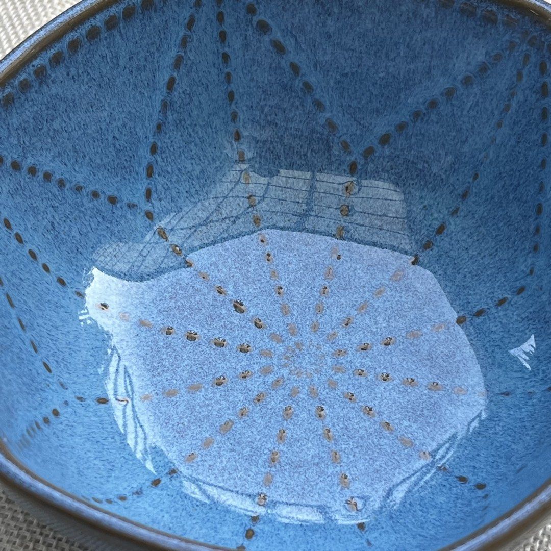 Japanese Style Dotted Starburst Blue Ceramic Dish (Category: Food Organization & Storage) located in Davao. Submitted by lili.enne (Listing ID 1466087267, Image 3). Description: .