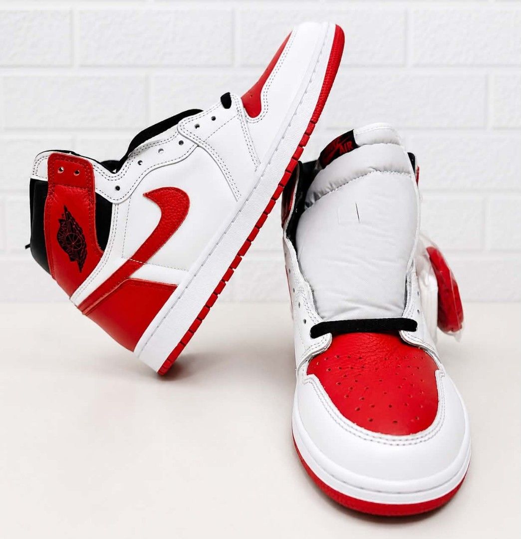 JORDAN 1 RETRO HIGH OG HERITAGE MEN'S (Category: Casual Shoes) located in Digos. Submitted by makiboi2006 (Listing ID 1466126465, Image 2). Description: Brandnew without box With white & red extra shoelace Market Price 12k+ Selling it low.