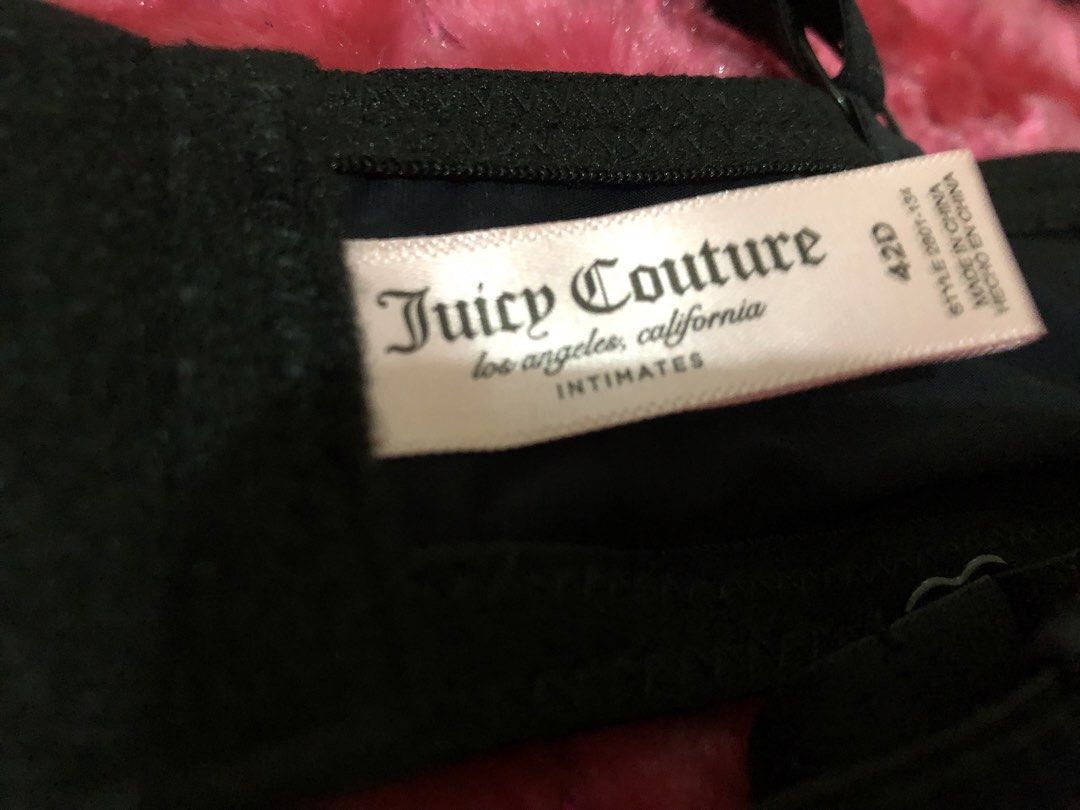 Juicy Couture Intimates 42D Black (Category: Undergarments & Loungewear) located in Mandaluyong City. Submitted by jennyitems (Listing ID 1466138973, Image 3). Description: 🌸 Brand New! Size 42D 🌸 Design: Black 💋 🌸 Clean. Brand New. 🌸 Shipping Fee c/o Buyer 🚚 🌸 For Plus Size 💃🏻 🌸 Juicy Couture Text on Straps! 😍👍 🌸 Very Nice! So gorgeous! 😍🩷 🌸 Shipping Fee c/o Buyer. Courier Options 🚚 : 1. Angkas 2. Lalamove 3. Joyride 4. Grab 5. 
